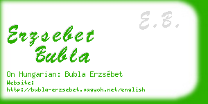 erzsebet bubla business card