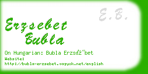 erzsebet bubla business card